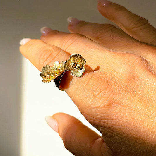 Anel Duas Hortênsias